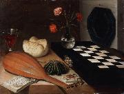 Lubin Baugin Still Life with Chessboard (mk08) oil on canvas